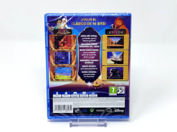 Parte trasera de Aladdin y El rey león (ESP) (Precintado) para PlayStation 4, edición PAL España
