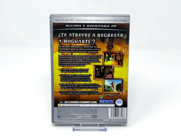 Parte trasera de Harry Potter y la Cámara Secreta (ESP) (Platinum) (Rebajado) para PlayStation 2, edición PAL España