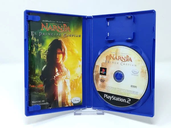Lateral de la caja de Las Crónicas de Narnia: El Príncipe Caspian (ESP) para PlayStation 2