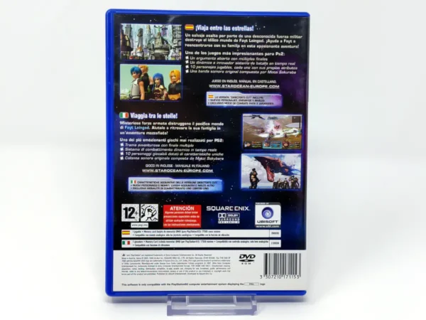 Parte trasera de Star Ocean: Till the End of Time (ESP) para PlayStation 2, edición PAL España