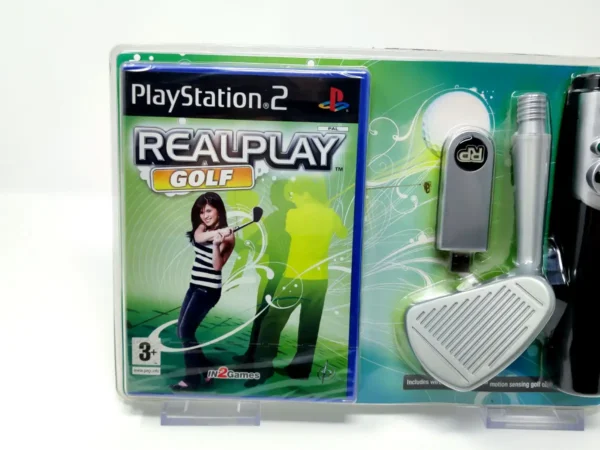 Interior del juego Realplay Golf (ESP) (Precintado) para PlayStation 2 con disco y manual