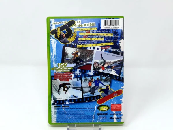Parte trasera de Amped: Freestyle Snowboarding (FRA) para XBOX, edición PAL Francia
