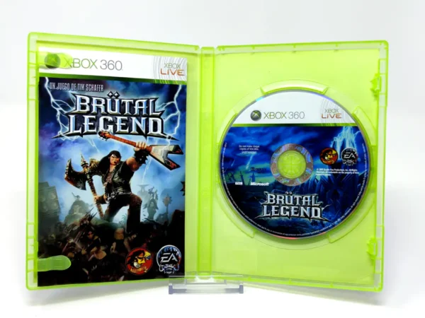 Interior del juego Brütal Legend (ESP) para XBOX 360 con disco y manual