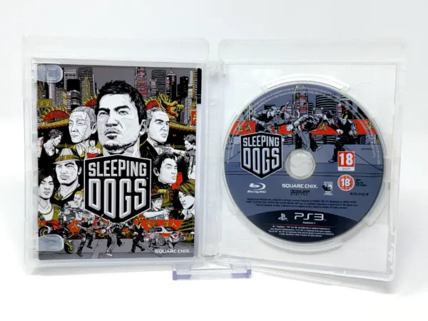 Interior del juego Sleeping Dogs (UK) para PlayStation 3 con disco y manual