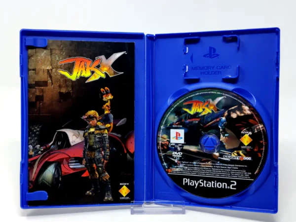Interior del juego Jak X (ESP) para PlayStation 2 con disco y manual