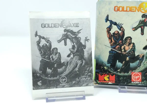 Lateral de la caja de Golden Axe (ESP) para Sinclair ZX Spectrum