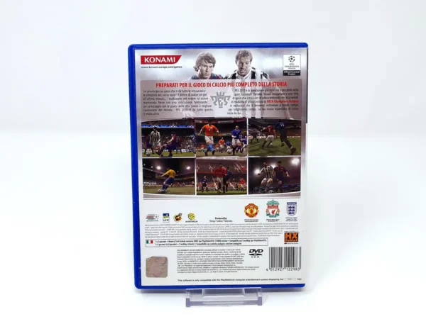 Parte trasera de PES 2010: Pro Evolution Soccer (ITA) para PlayStation 2, edición PAL Italia