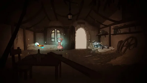 Lateral de la caja de Greak: Memories of Azur (ESP) para PlayStation 5