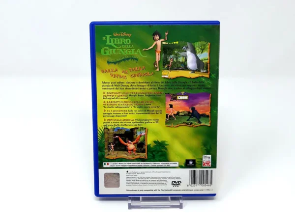 Parte trasera de Walt Disney's Il Libro della Giungla: Il Ballo della Giungla (ITA) para PlayStation 2, edición PAL Italia