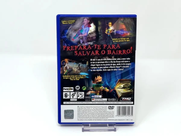 Parte trasera de Monster House (POR) para PlayStation 2, edición PAL Portugal