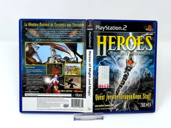 Heroes of Might and Magic: Quest for the DragonBone Staff (ESP) (Carátula) (Rebajado) para PlayStation 2, edición PAL España, de segunda mano