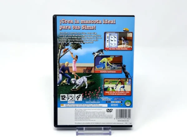 Parte trasera de Los Sims 2: Mascotas (ESP) (Rebajado) para PlayStation 2, edición PAL España