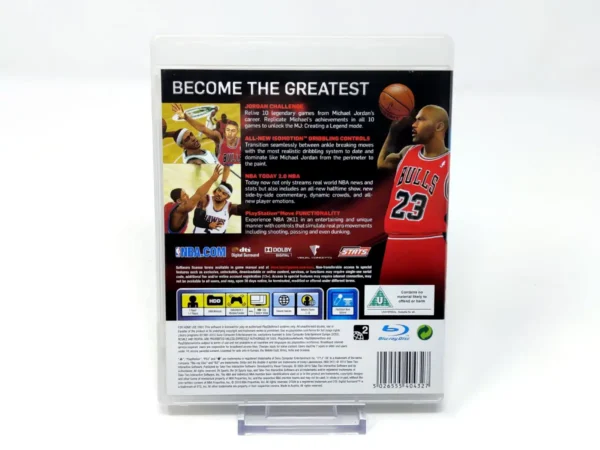 Parte trasera de NBA 2K11 (UK) para PlayStation 3, edición PAL España