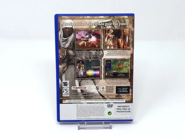 Parte trasera de Soulcalibur III (ESP) (Promo) para PlayStation 2, edición PAL España