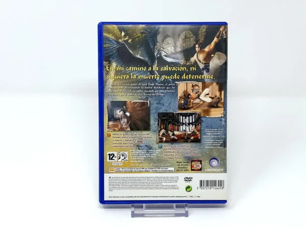 Parte trasera de Prince of Persia: Las Arenas del Tiempo (ESP) para PlayStation 2, edición PAL España