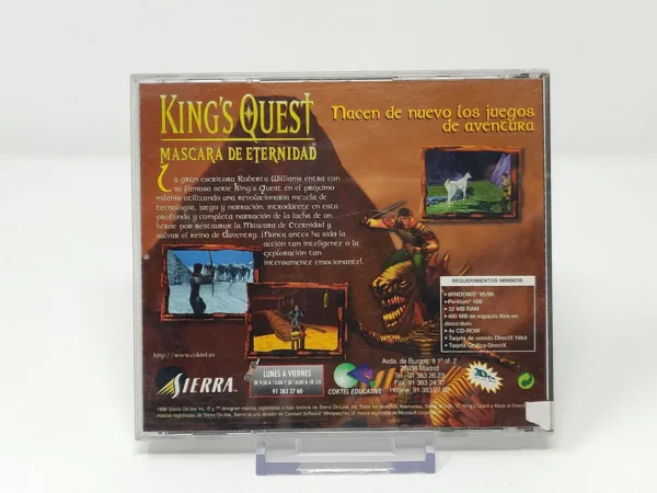 Parte trasera de King's Quest: Mascara de Eternidad (ESP) (v1) para PC
