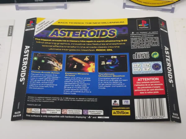 Asteroids (UK) (Rebajado) para PlayStation 1, de segunda mano