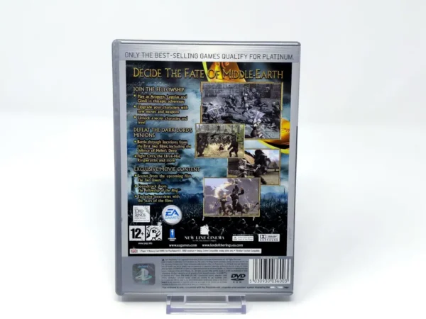 Parte trasera de The Lord of the Rings: The Two Towers (UK) (Platinum) para PlayStation 2, edición PAL UK