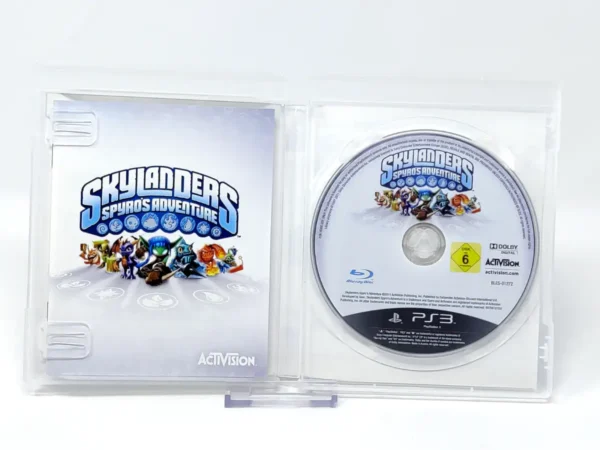 Interior del juego Skylanders: Spyro's Adventure (ESP) para PlayStation 3 con disco y manual
