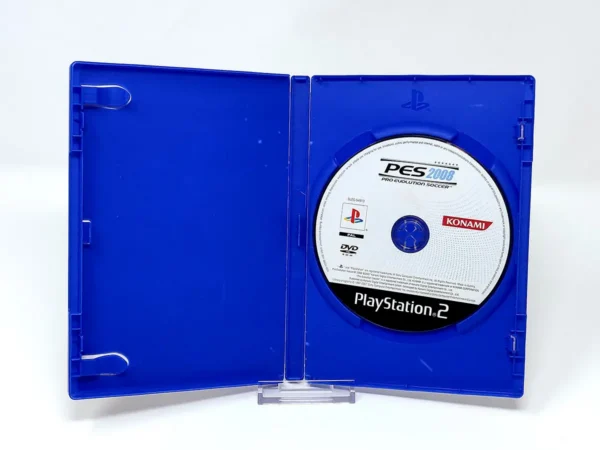 Interior del juego PES 2008: Pro Evolution Soccer (ESP) (Rebajado) para PlayStation 2 con disco y manual