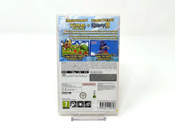 Parte trasera de Klonoa Phantasy Reverie Series (ESP) (Precintado) para Nintendo Switch, edición PAL España