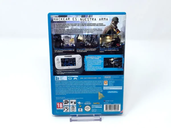 Parte trasera de Watch_Dogs (ESP) (Rebajado) para Nintendo Wii U, edición PAL España