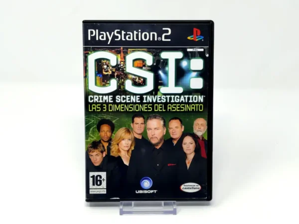 Portada de CSI: Las 3 Dimensiones del Asesinato (ESP) (Rebajado) para PlayStation 2, edición PAL España, de segunda mano