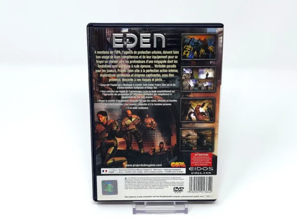 Parte trasera de Project Eden (FRA) para PlayStation 2, edición PAL Francia