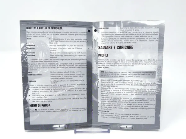Black (ITA) (Manual) para PlayStation 2, edición PAL Italia, de segunda mano
