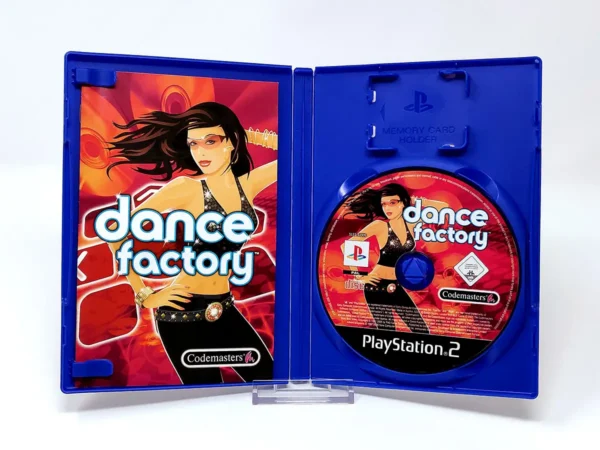 Interior del juego Dance Factory (ESP) para PlayStation 2 con disco y manual