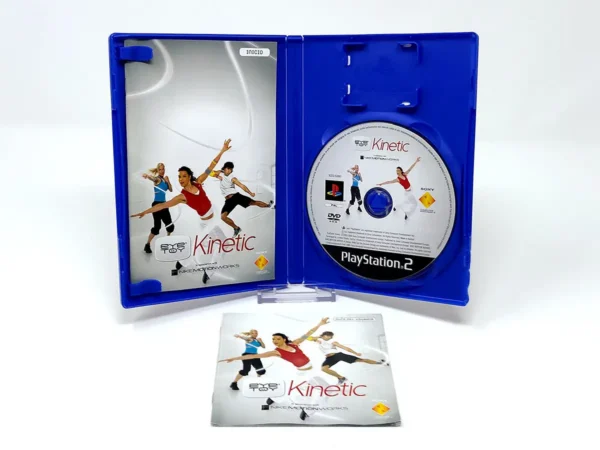 Interior del juego EyeToy: Kinetic (ESP) (v2) para PlayStation 2 con disco y manual