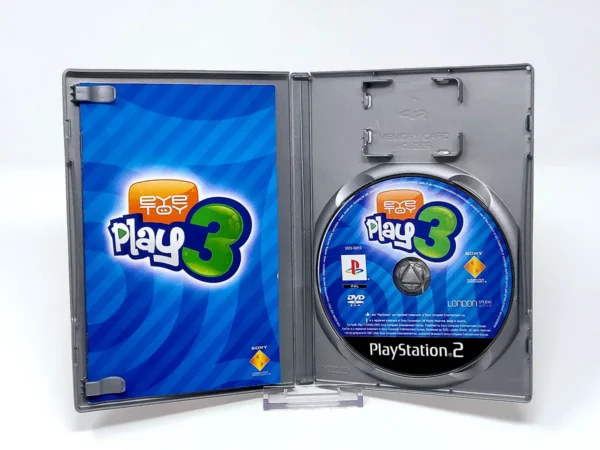 Interior del juego EyeToy: Play 3 (FRA) (Platinum) (Rebajado) para PlayStation 2 con disco y manual