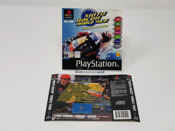 Moto Racer World Tour (ESP) (Carátula) para PlayStation 1, de segunda mano