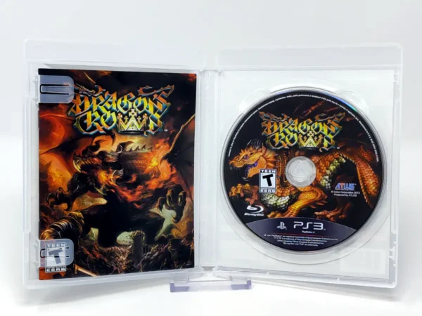 Interior del juego Dragon's Crown (USA) para PlayStation 3 con disco y manual