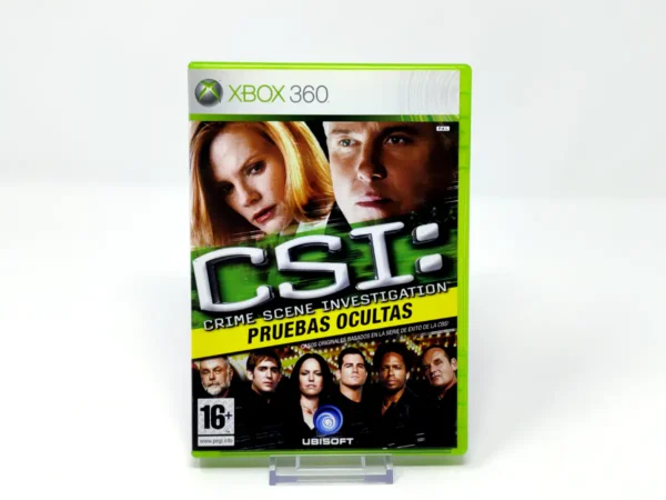 Portada de CSI: Pruebas Ocultas (ESP) para XBOX 360, edición PAL España, de segunda mano