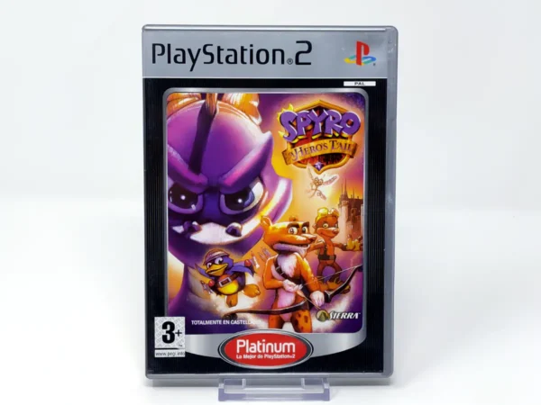 Portada de Spyro: A Hero's Tail (ESP) (Platinum) para PlayStation 2, edición PAL España, de segunda mano