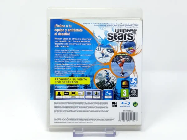 Parte trasera de Winter Stars (ESP) (v1) para PlayStation 3, edición PAL España