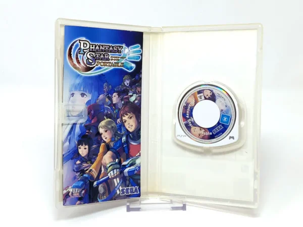 Interior del juego Phantasy Star Portable (ESP) (Essentials) para PSP con disco y manual