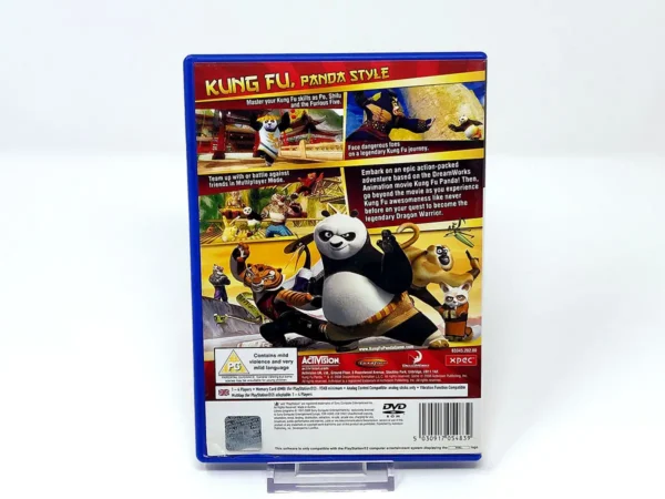 Parte trasera de Kung Fu Panda (UK) para PlayStation 2, edición PAL UK