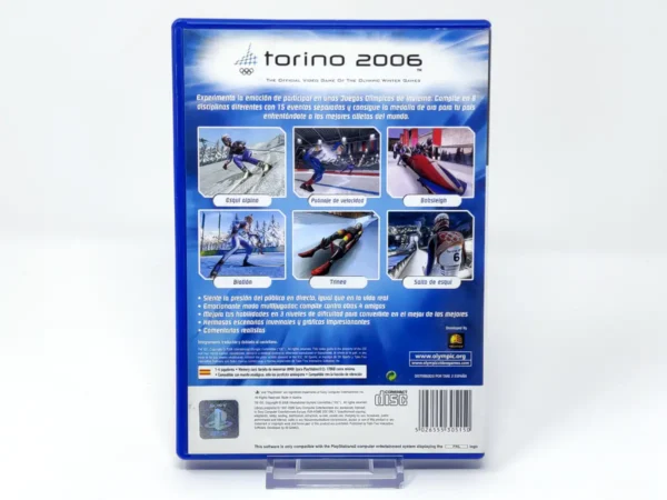 Parte trasera de Torino 2006 (ESP) para PlayStation 2, edición PAL España