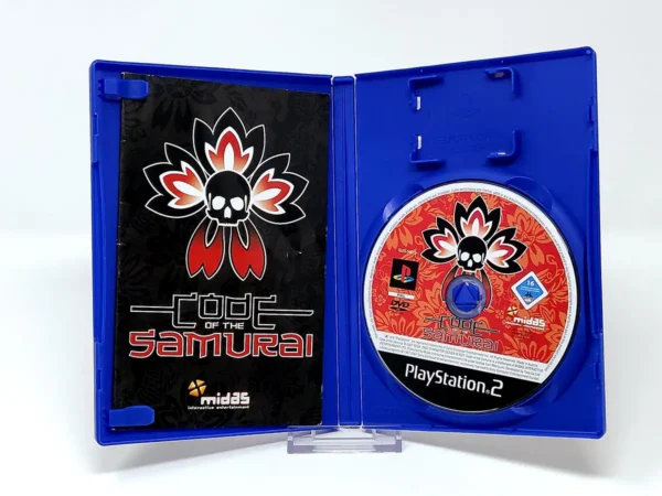 Interior del juego Code of the Samurai (ESP) para PlayStation 2 con disco y manual