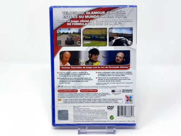 Parte trasera de Formula One 05 (ESP) (v2) (Precintado) para PlayStation 2, edición PAL España