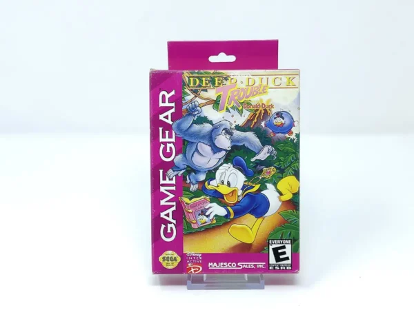 Portada de Deep Duck Trouble Starring Donald Duck (USA) para Sega Game Gear, edición NTSC USA, de segunda mano