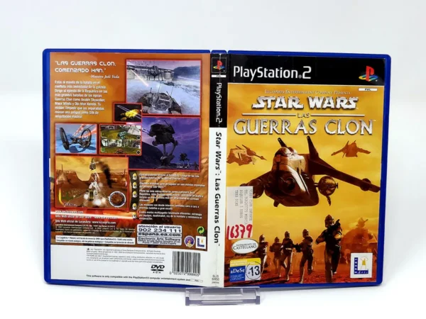 Star Wars: Las Guerras Clon (ESP) (Carátula) (Rebajado) para PlayStation 2, edición PAL España, de segunda mano