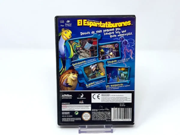 Parte trasera de El Espantatiburones (ESP) (Rebajado) para Nintendo GameCube, edición PAL España