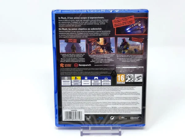 Parte trasera de Rust Console Edition (Day One Edition) (ESP) (Precintado) para PlayStation 4, edición PAL España