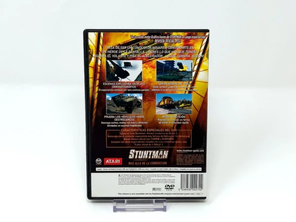 Parte trasera de Stuntman (ESP) para PlayStation 2, edición PAL España