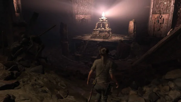 Lateral de la caja de Shadow of the Tomb Raider (Definitive Edition) (ESP) (Precintado) para PlayStation 4
