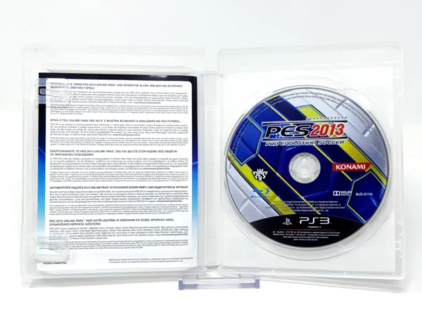 Interior del juego PES 2013: Pro Evolution Soccer (ESP) (Rebajado) para PlayStation 3 con disco y manual