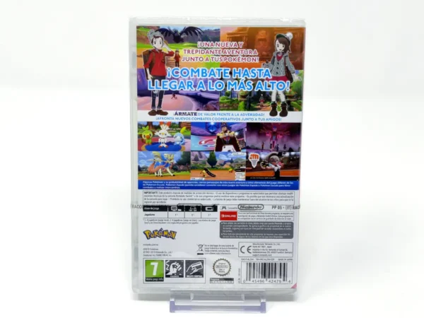 Parte trasera de Pokémon Espada (ESP) (Precintado) para Nintendo Switch, edición PAL España